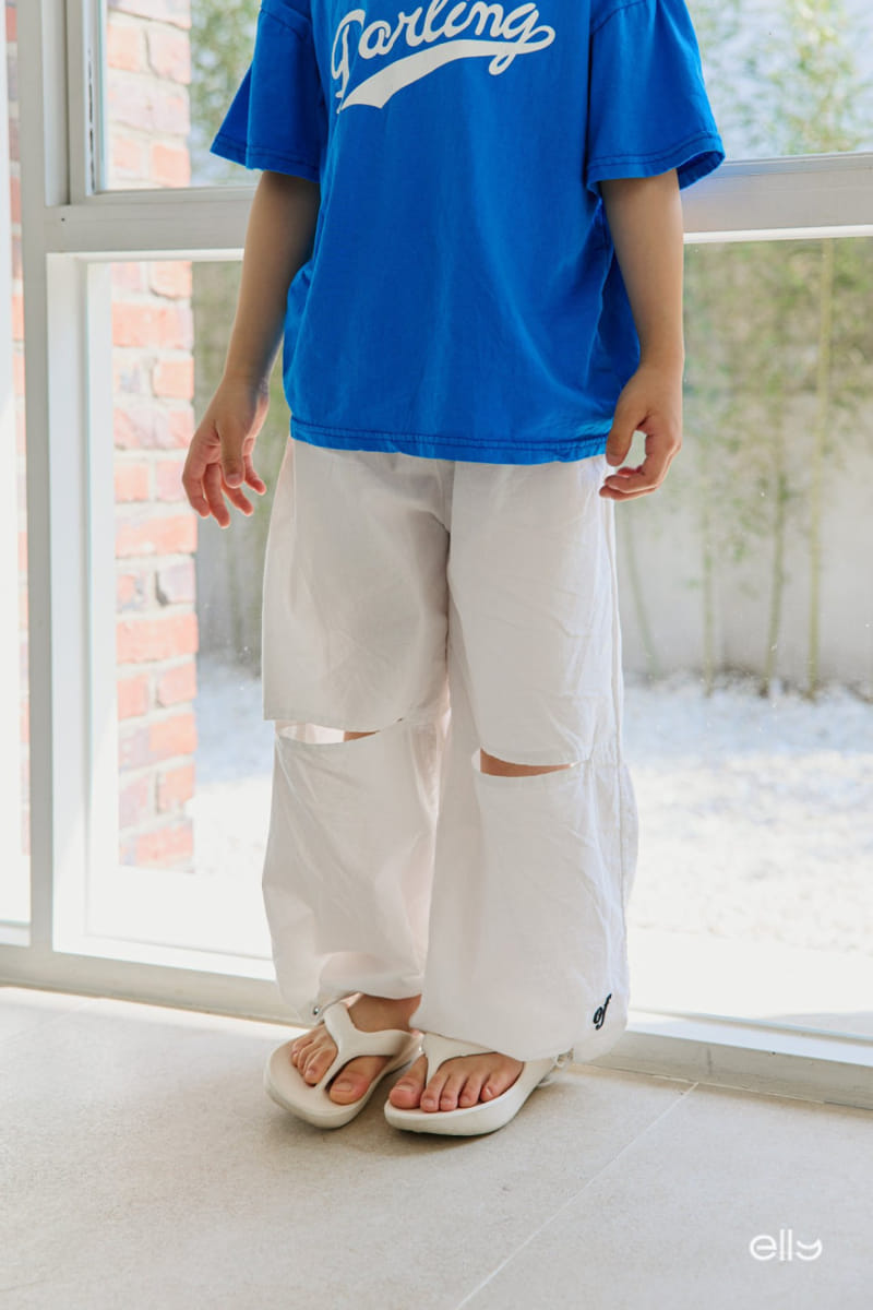 Ellymolly - Korean Children Fashion - #littlefashionista - Ove Slit String Pants - 4