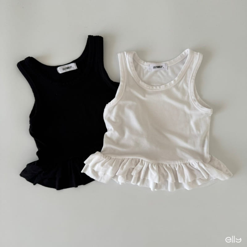 Ellymolly - Korean Children Fashion - #minifashionista - Ccomo Frill Span Sleeveless Tee - 2
