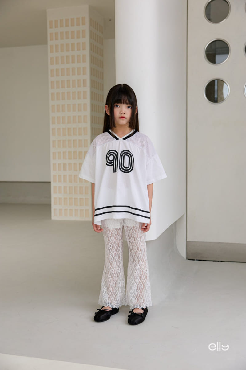 Ellymolly - Korean Children Fashion - #minifashionista - See Through Lace Boots Cut Pants - 5