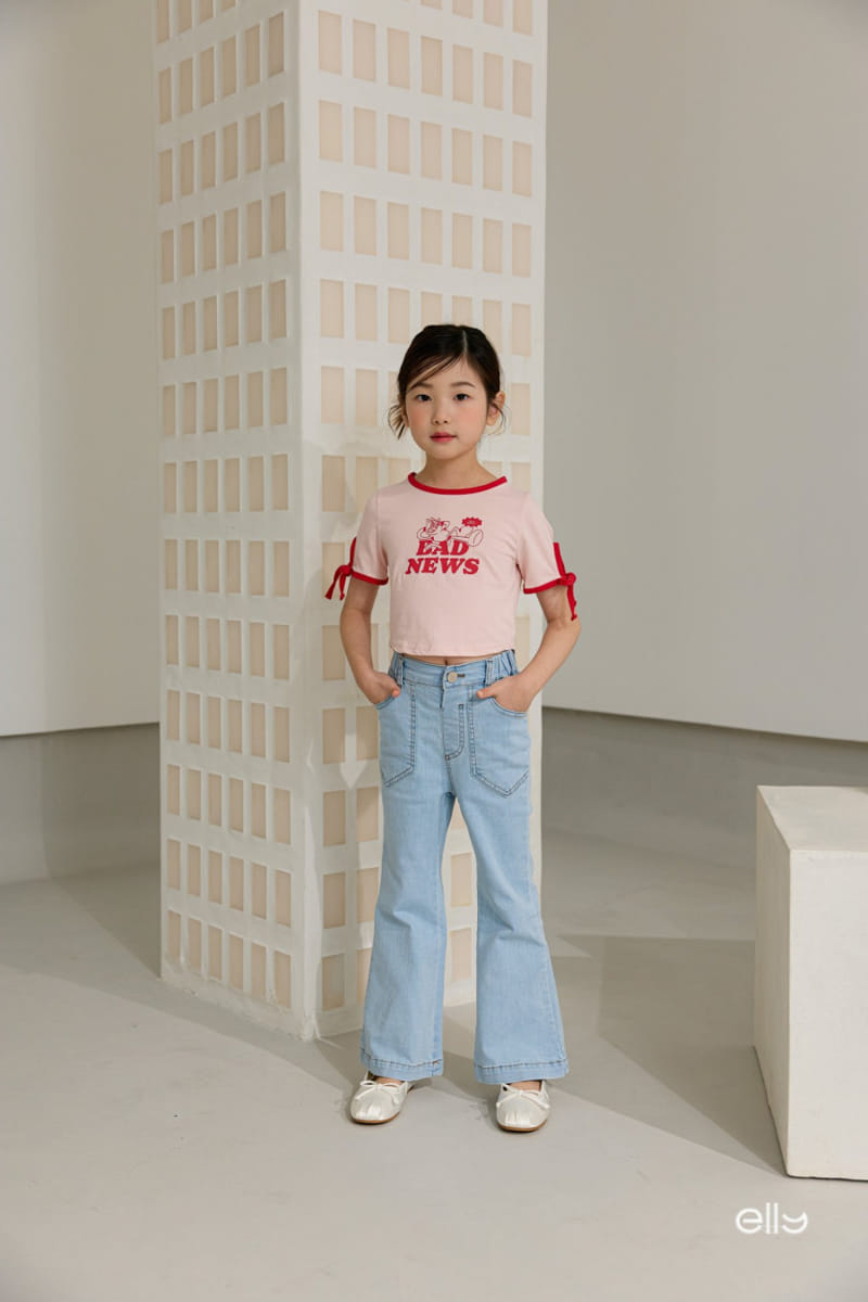 Ellymolly - Korean Children Fashion - #magicofchildhood - Angle Pocket Boots Cut Pants - 4