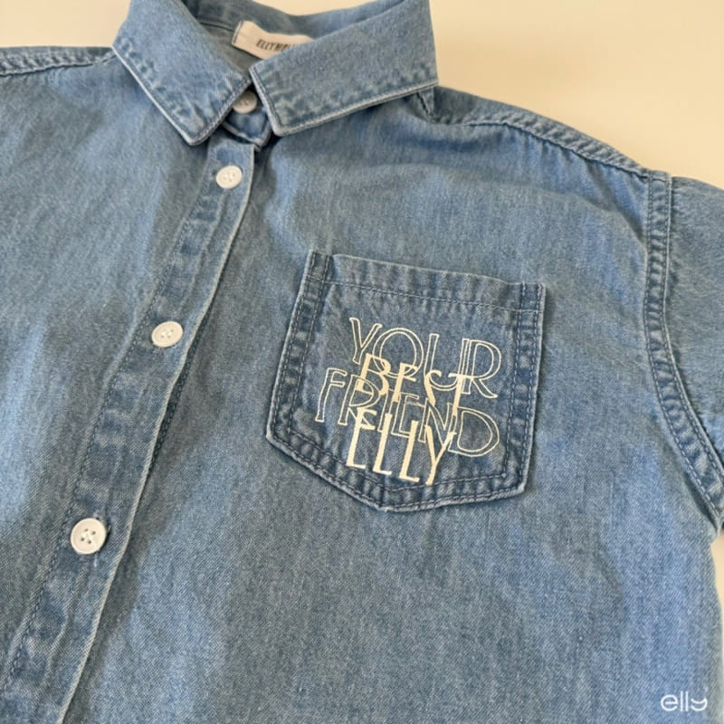 Ellymolly - Korean Children Fashion - #prettylittlegirls - Best Denim Shirt - 3