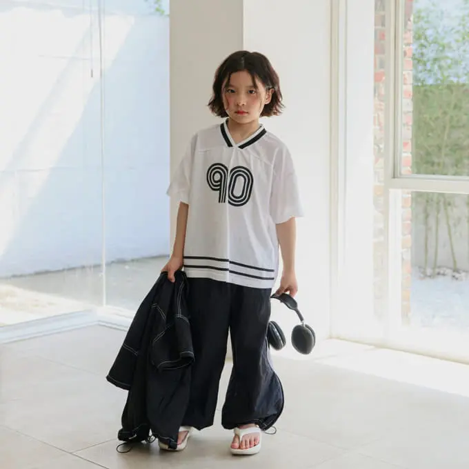 Ellymolly - Korean Children Fashion - #prettylittlegirls - Mesh V Neck Tee