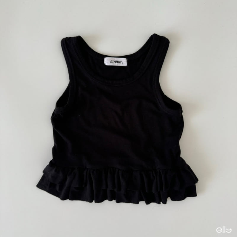 Ellymolly - Korean Children Fashion - #prettylittlegirls - Ccomo Frill Span Sleeveless Tee - 3