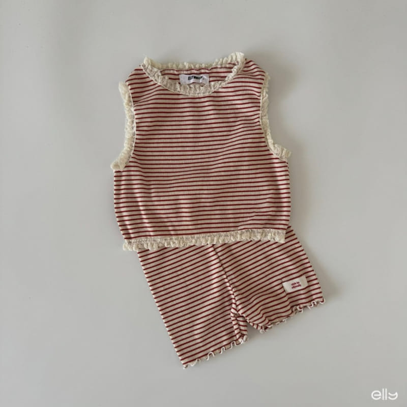 Ellymolly - Korean Children Fashion - #prettylittlegirls - Latte Frill ST Sleeveless Tee - 9