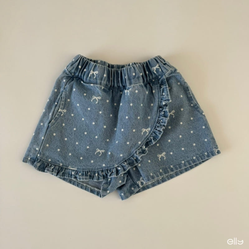 Ellymolly - Korean Children Fashion - #stylishchildhood - Frill Wrap Shorts - 2