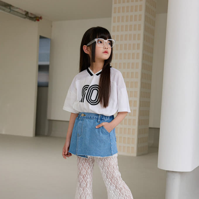 Ellymolly - Korean Children Fashion - #stylishchildhood - Wrap Denim Skirt