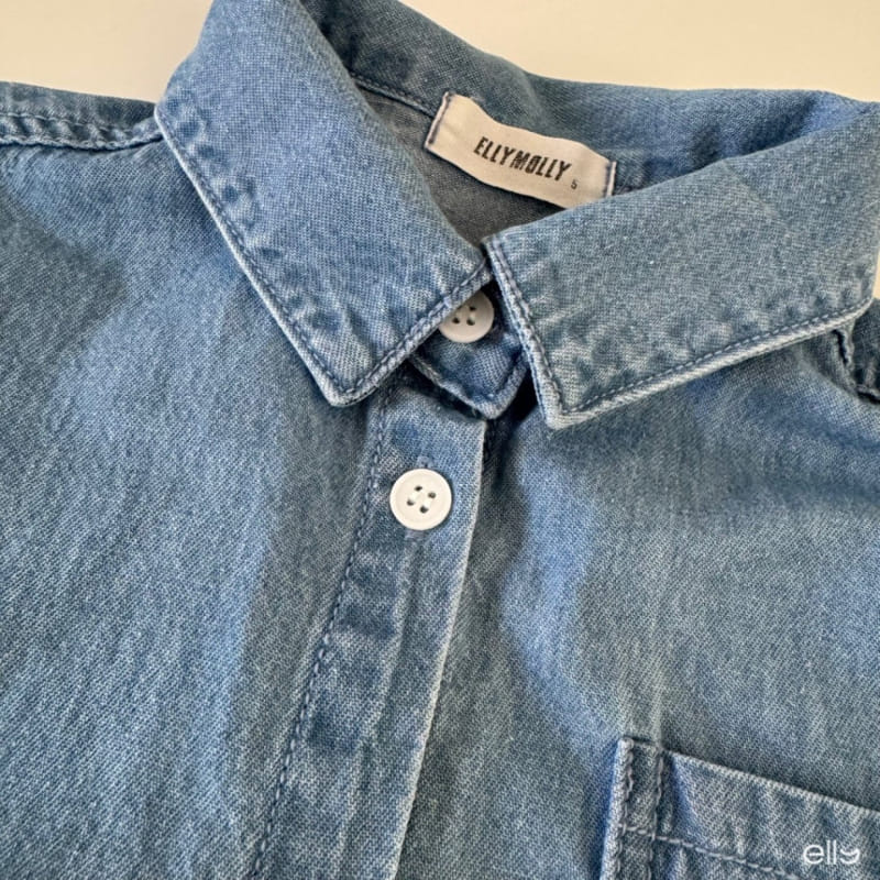 Ellymolly - Korean Children Fashion - #prettylittlegirls - Best Denim Shirt - 4