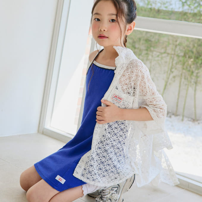 Ellymolly - Korean Children Fashion - #todddlerfashion - Cube Lace Shirt