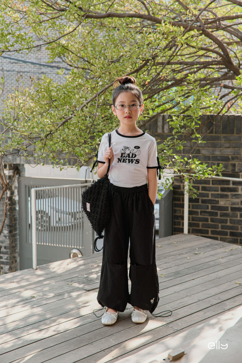 Ellymolly - Korean Children Fashion - #todddlerfashion - Ove Slit String Pants - 7