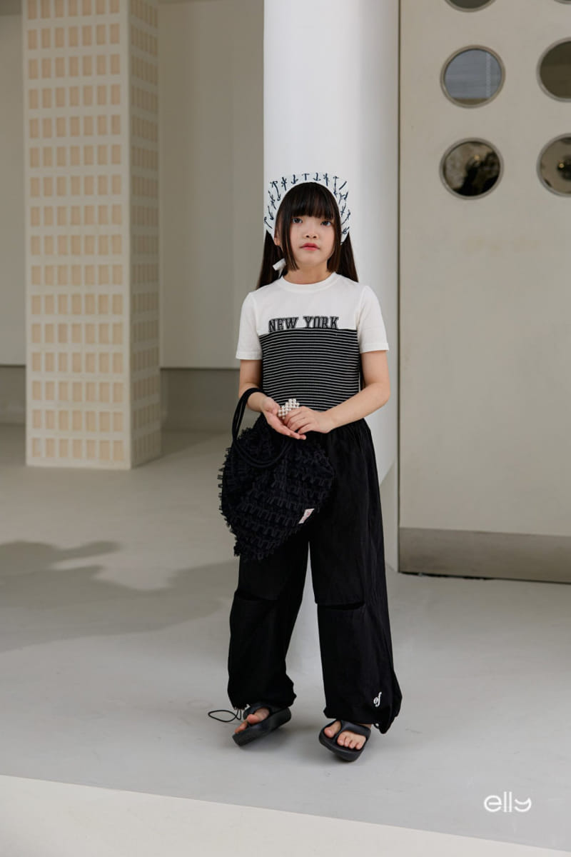 Ellymolly - Korean Children Fashion - #toddlerclothing - Ove Slit String Pants - 8