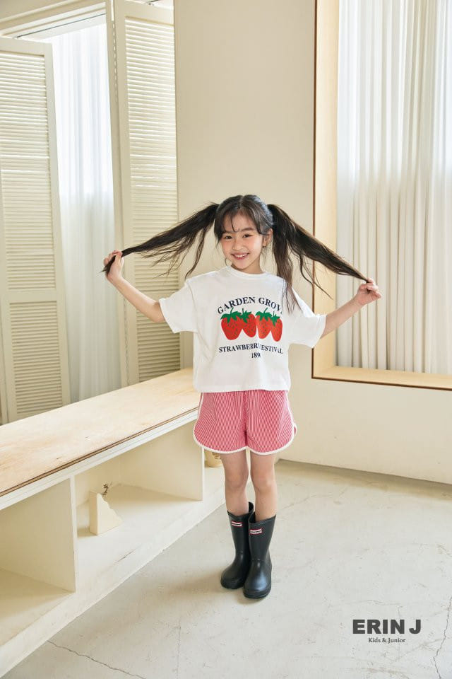 Erin J - Korean Children Fashion - #childrensboutique - Strawberry Crop Tee - 5