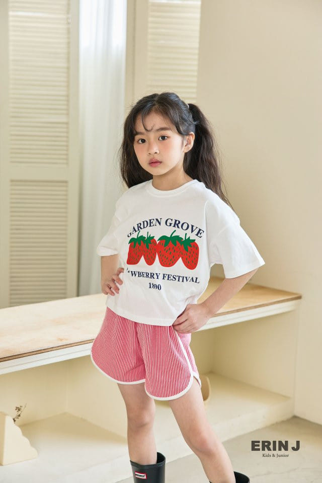 Erin J - Korean Children Fashion - #stylishchildhood - Strawberry Crop Tee - 3