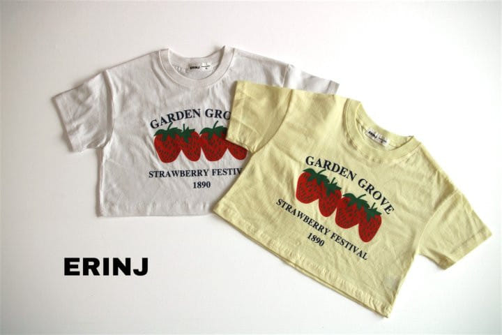 Erin J - Korean Children Fashion - #toddlerclothing - Strawberry Crop Tee - 2