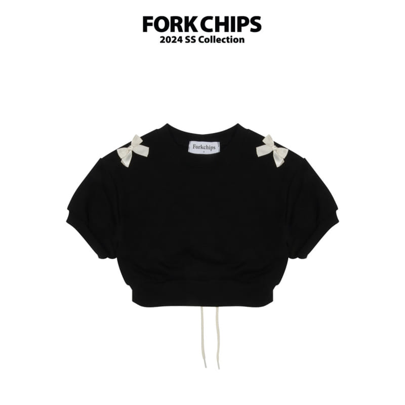 Fork Chips - Korean Children Fashion - #Kfashion4kids - Two Ribbon Sweatshirt - 2