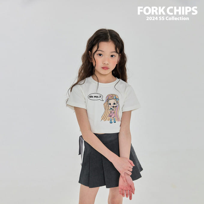 Fork Chips - Korean Children Fashion - #Kfashion4kids - Baby Doll Tee