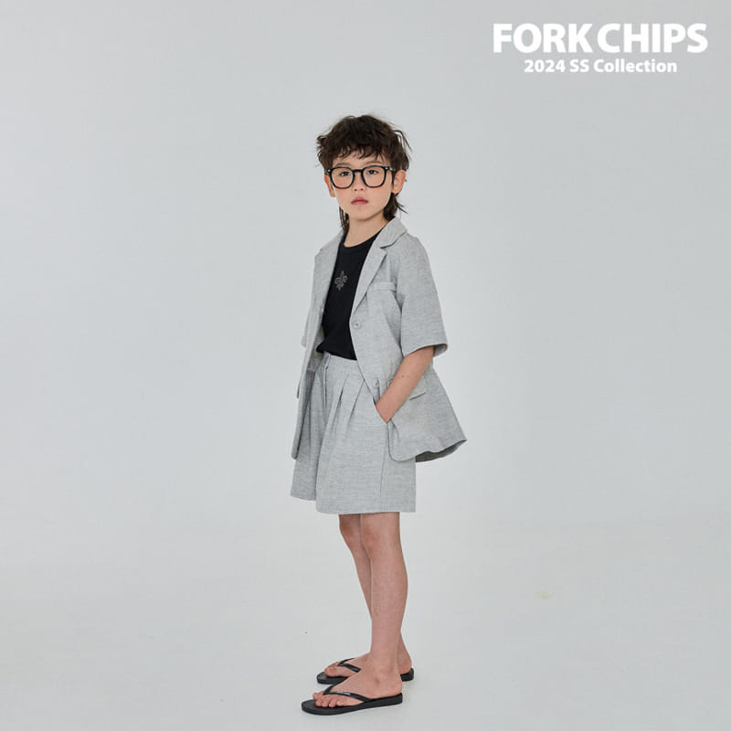 Fork Chips - Korean Children Fashion - #Kfashion4kids - London Slit Jacket - 9