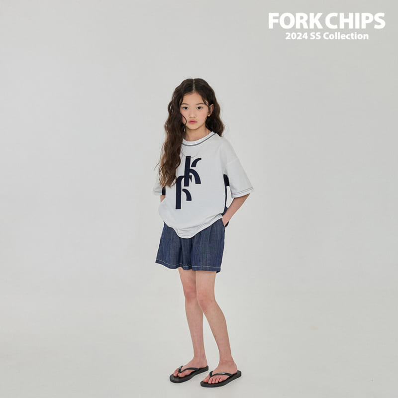Fork Chips - Korean Children Fashion - #Kfashion4kids - Embo Mesh Tee - 8