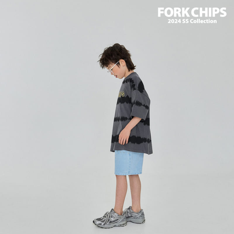 Fork Chips - Korean Children Fashion - #Kfashion4kids - Spray Tee - 7