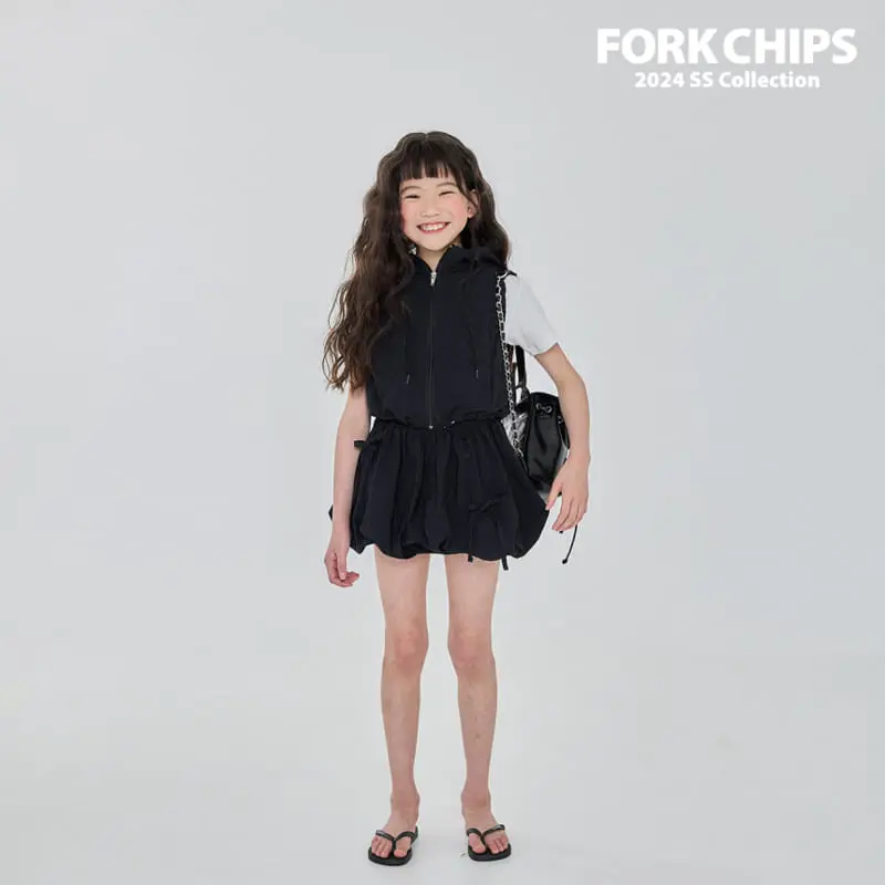 Fork Chips - Korean Children Fashion - #Kfashion4kids - Glossy Balloon Skirt - 6