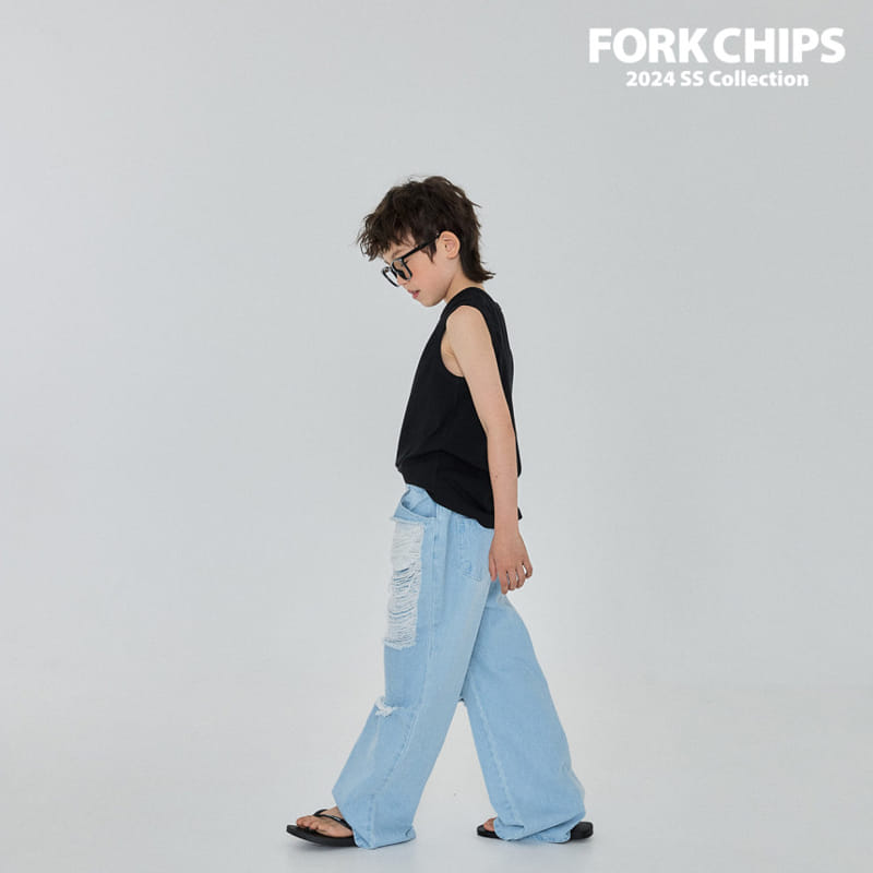 Fork Chips - Korean Children Fashion - #childofig - Breed Sleeveless Tee - 9