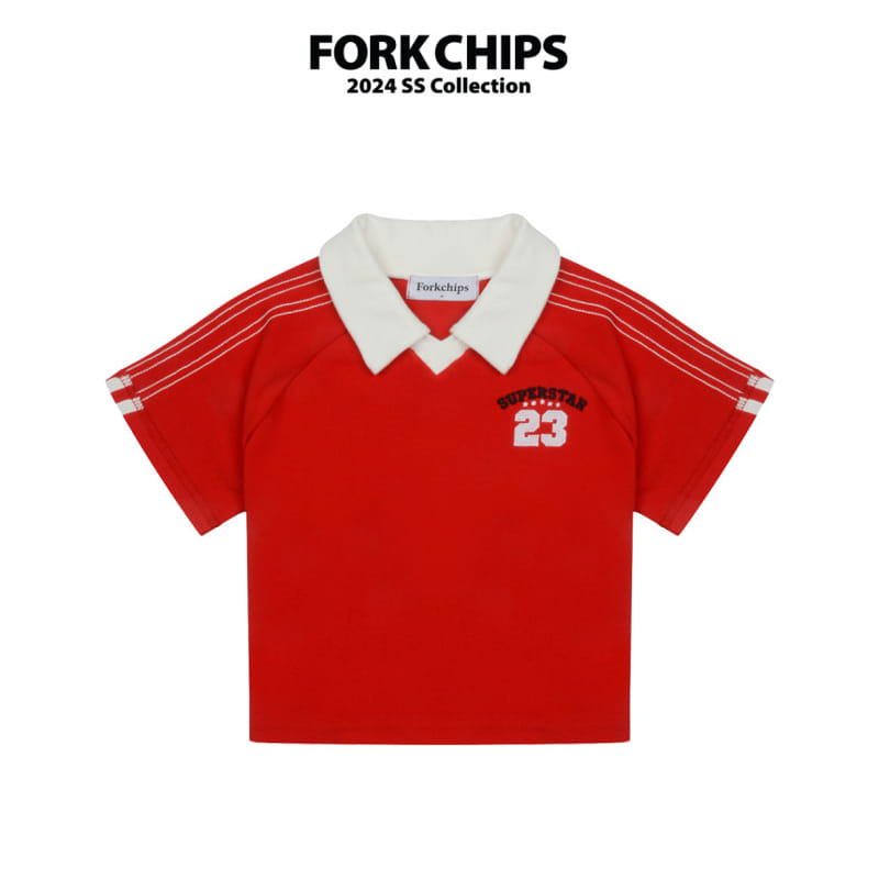 Fork Chips - Korean Children Fashion - #childofig - Scotch PK Tee - 3