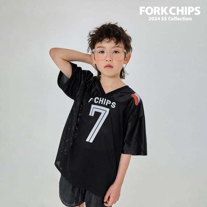 Fork Chips - Korean Children Fashion - #childofig - Soccer Mesh Tee