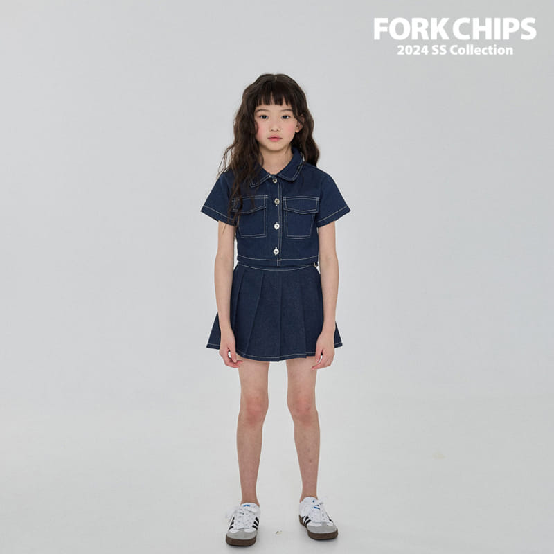 Fork Chips - Korean Children Fashion - #childrensboutique - Kate Crop Shirt - 9