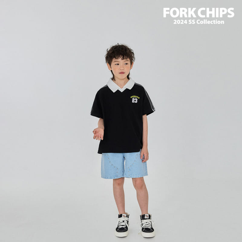 Fork Chips - Korean Children Fashion - #childofig - Scotch PK Tee - 4