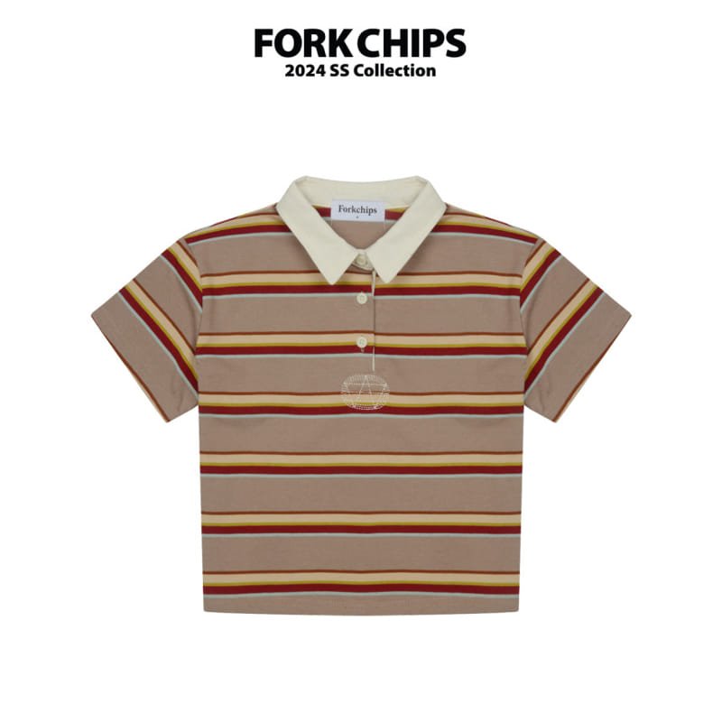 Fork Chips - Korean Children Fashion - #childrensboutique - New New Collar Tee - 3