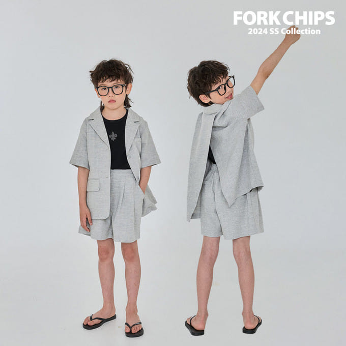 Fork Chips - Korean Children Fashion - #childrensboutique - London Half Slacks