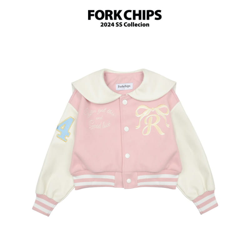 Fork Chips - Korean Children Fashion - #childrensboutique - School Baseball Jumper - 3
