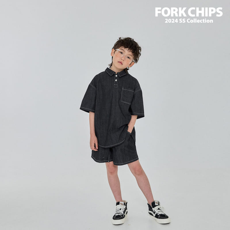 Fork Chips - Korean Children Fashion - #designkidswear - Hiro Slit Shirt - 6
