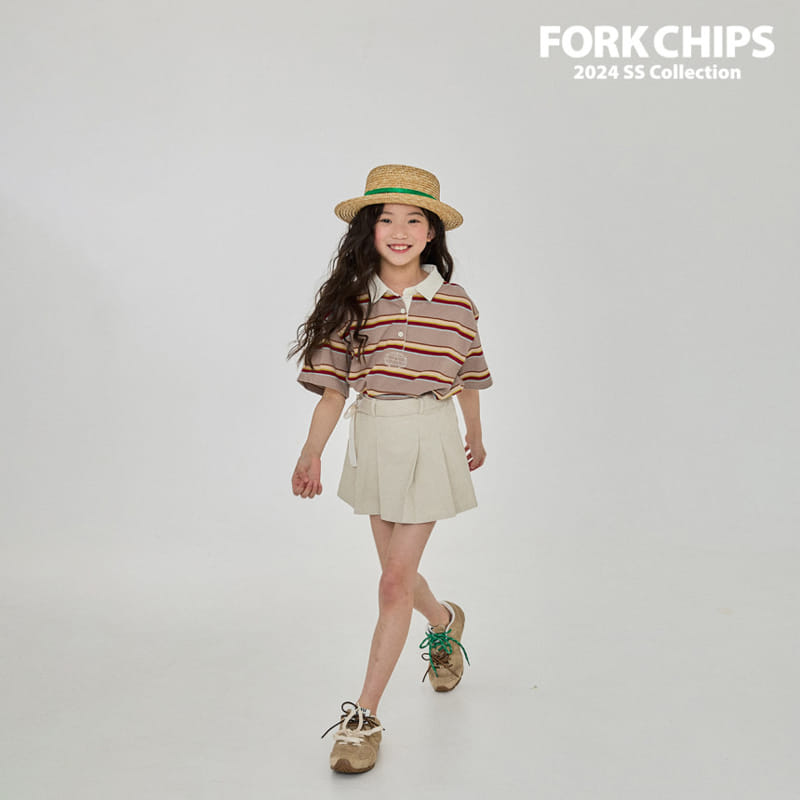 Fork Chips - Korean Children Fashion - #childrensboutique - New New Collar Tee - 4