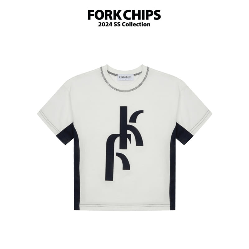 Fork Chips - Korean Children Fashion - #designkidswear - Embo Mesh Tee - 2