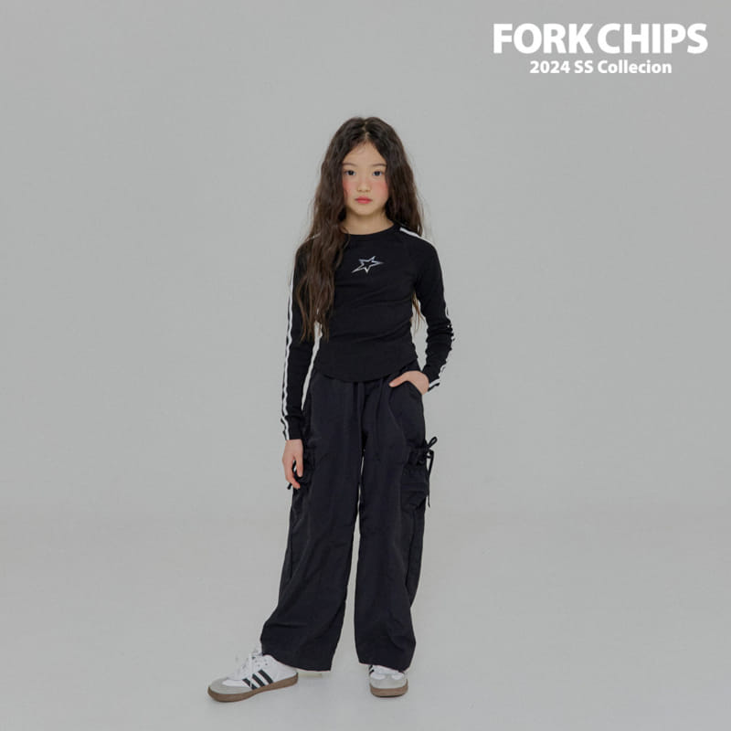 Fork Chips - Korean Children Fashion - #designkidswear - Soft Cargo Pants - 3