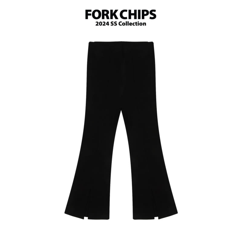 Fork Chips - Korean Children Fashion - #discoveringself - Open Boots Cut Leggings - 2