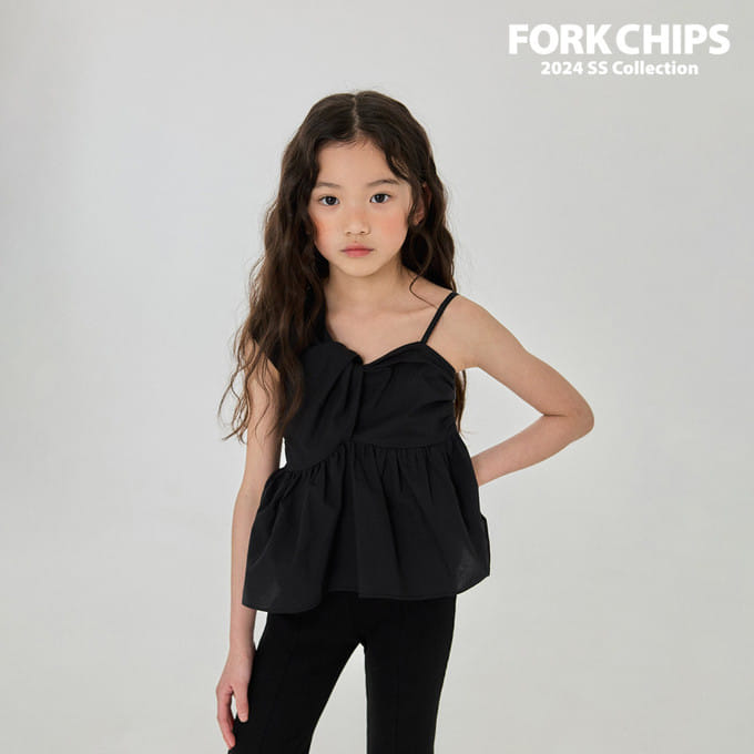 Fork Chips - Korean Children Fashion - #discoveringself - Pure Twist Blouse