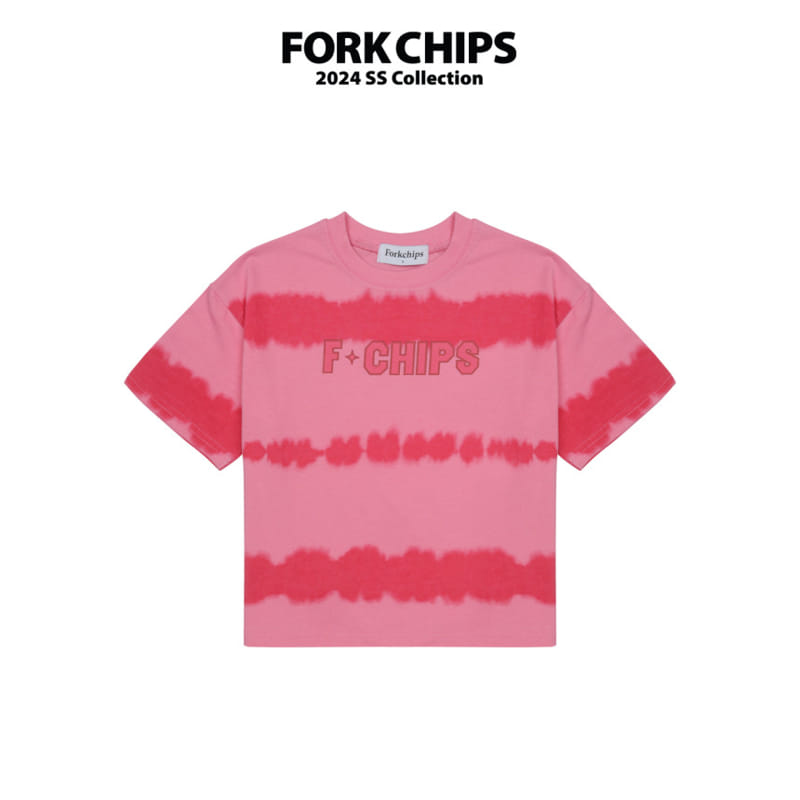 Fork Chips - Korean Children Fashion - #discoveringself - Spray Tee - 2