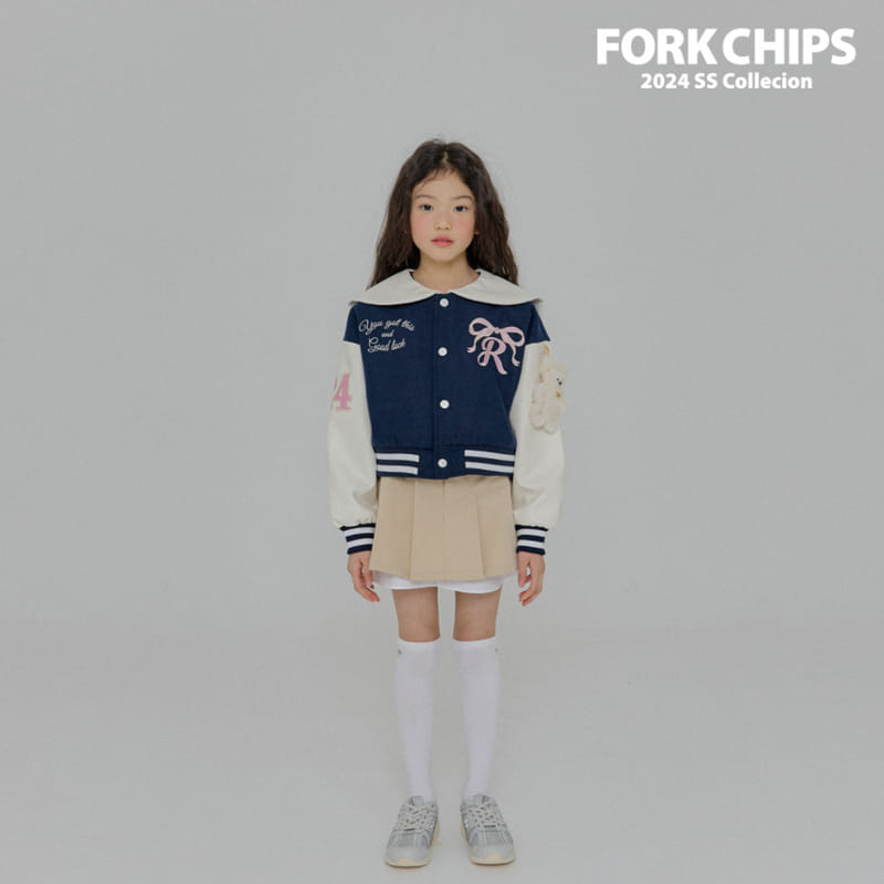 Fork Chips - Korean Children Fashion - #discoveringself - School Baseball Jumper - 5