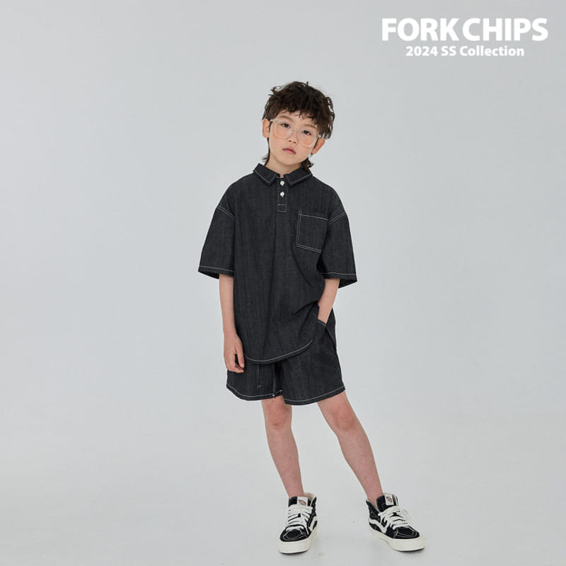 Fork Chips - Korean Children Fashion - #fashionkids - Hiro Denim Pants - 7