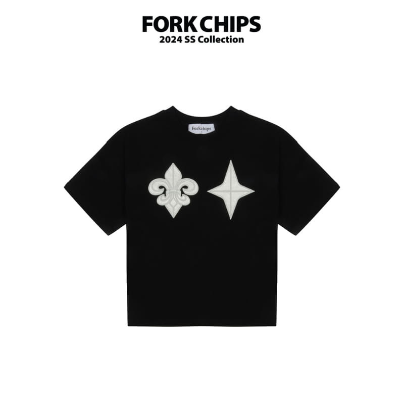 Fork Chips - Korean Children Fashion - #fashionkids - Hagen Patch Tee - 2