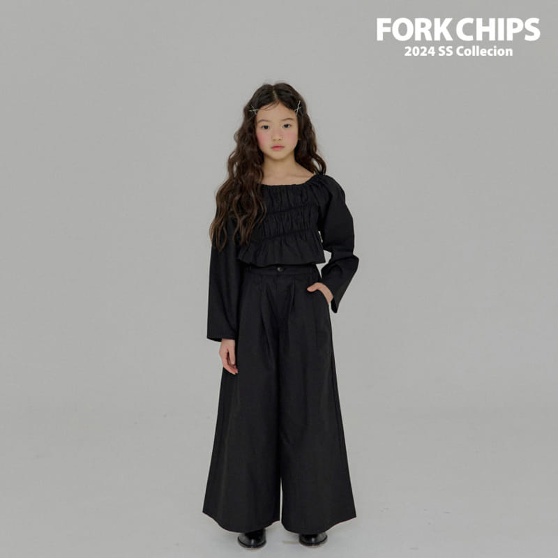 Fork Chips - Korean Children Fashion - #discoveringself - Nine Smoke Blouse - 4