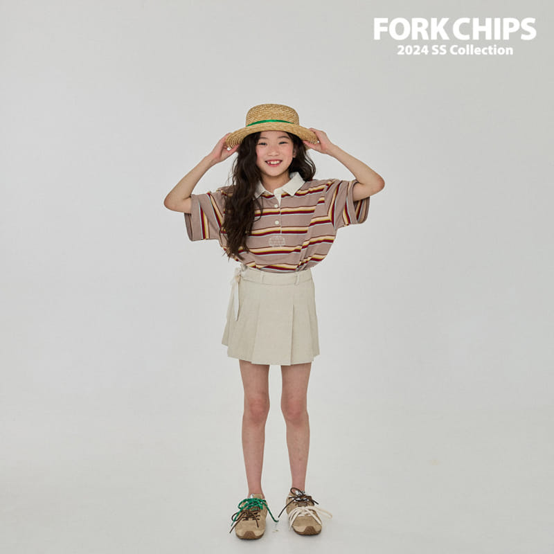 Fork Chips - Korean Children Fashion - #kidsshorts - New New Collar Tee - 7