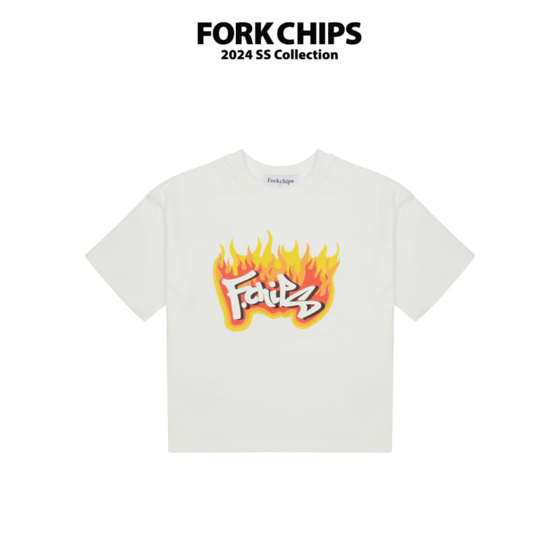 Fork Chips - Korean Children Fashion - #kidsshorts - Booster Tee - 2