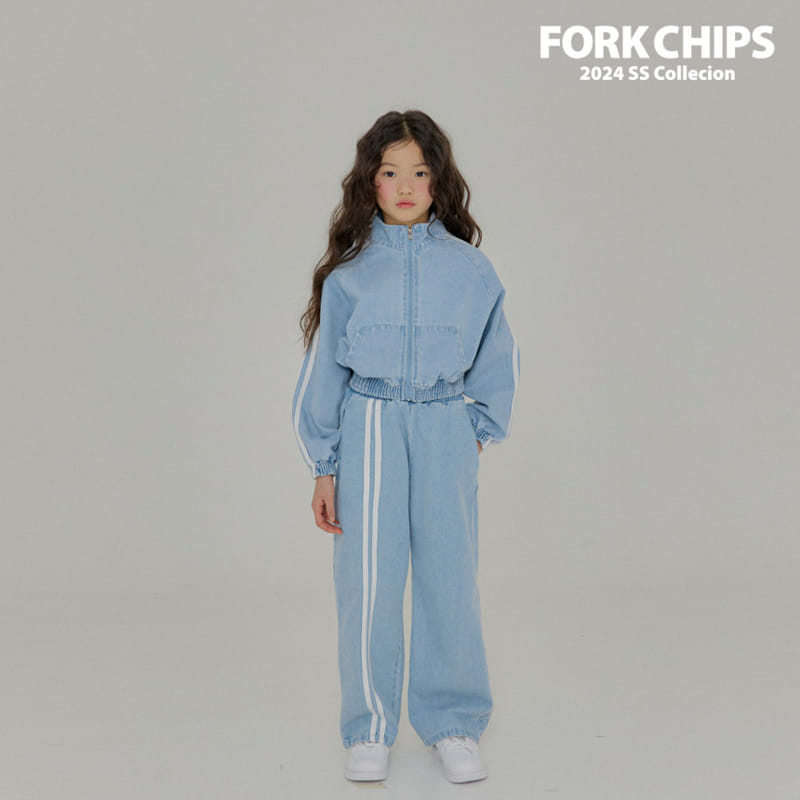 Fork Chips - Korean Children Fashion - #kidsshorts - Rush Tape Pants - 8
