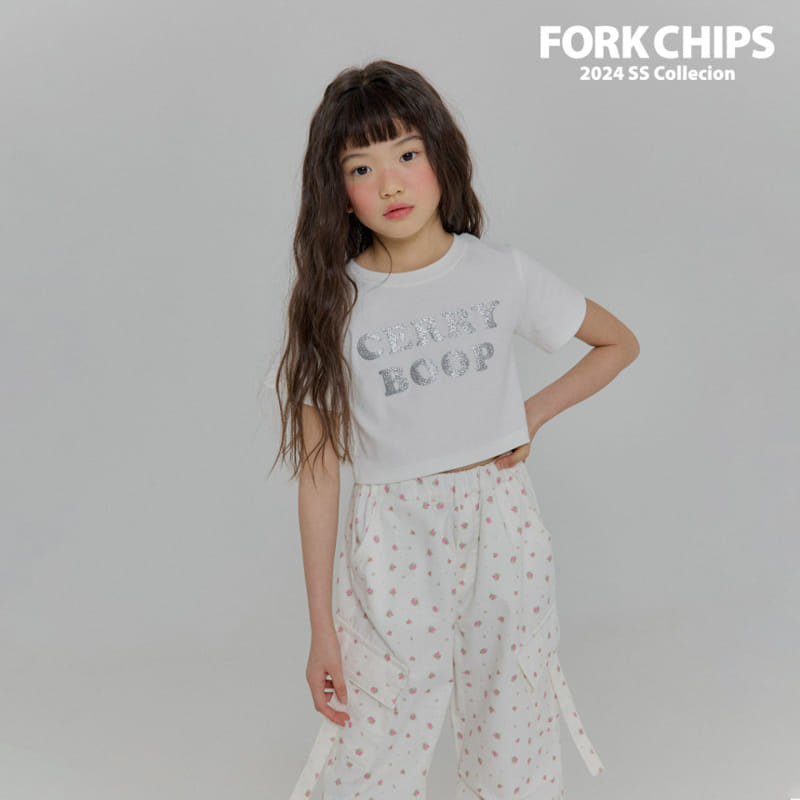 Fork Chips - Korean Children Fashion - #kidsshorts - Daisy Cargo Pants - 7