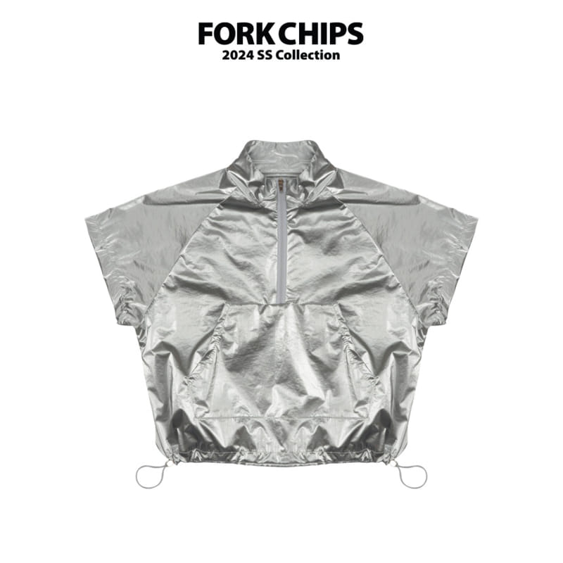 Fork Chips - Korean Children Fashion - #kidsshorts - Foil Anorak - 2