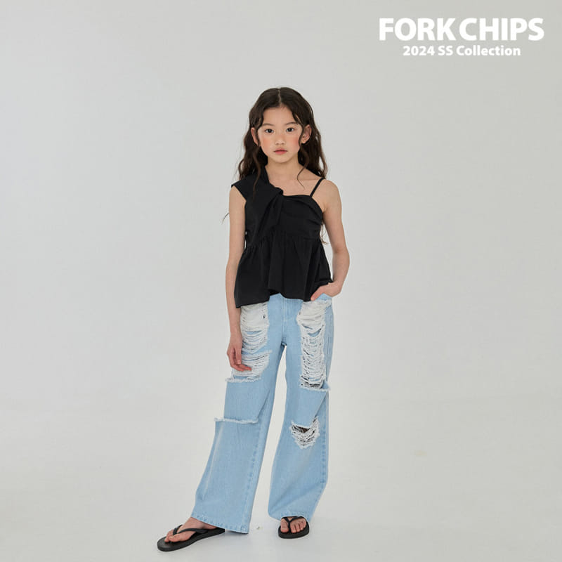 Fork Chips - Korean Children Fashion - #kidsshorts - Pure Twist Blouse - 4