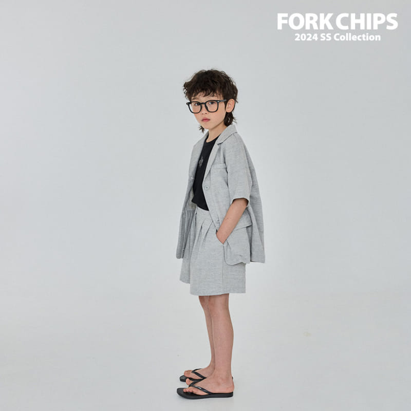 Fork Chips - Korean Children Fashion - #kidsstore - London Half Slacks - 6