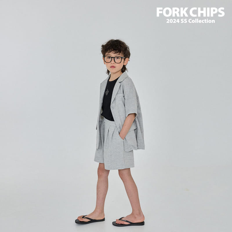 Fork Chips - Korean Children Fashion - #kidzfashiontrend - London Slit Jacket - 8